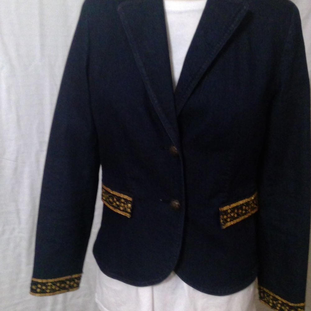 Focus 2000 Stretch Denim Jacket and Pants Jacket Size 8 Pant Size 10
